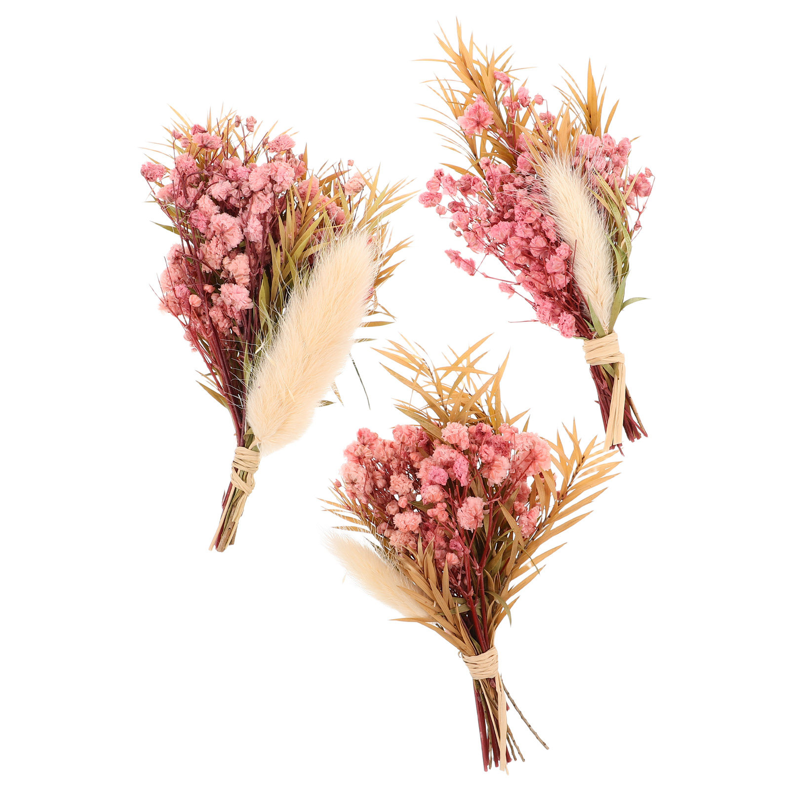 Dried Flower Bunch - Juego de 3 Mini Ramos de