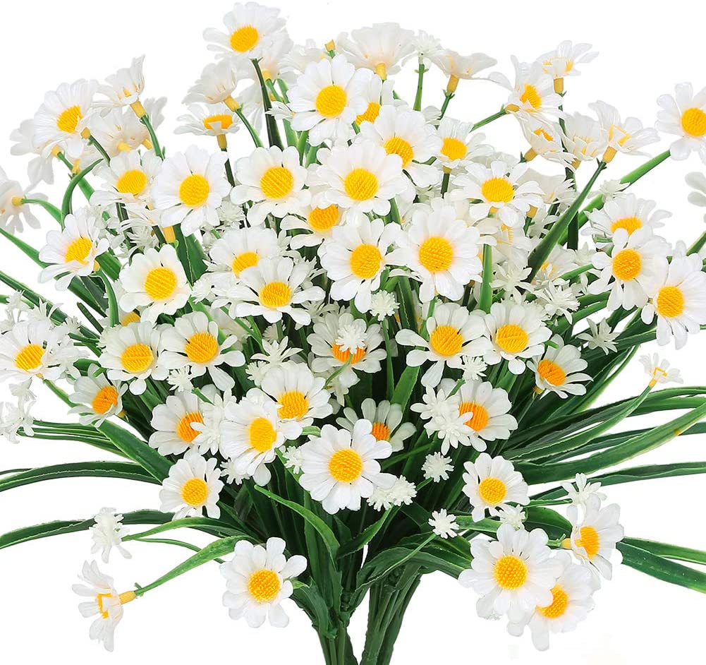 Floral Foam Oasis - Flores de margaritas artificiales para exteriores,