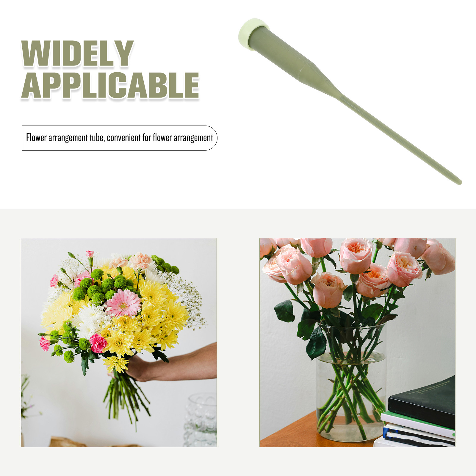 50 Tubos Florales Verdes de 14 - Easy Florist Supply reseña y precio