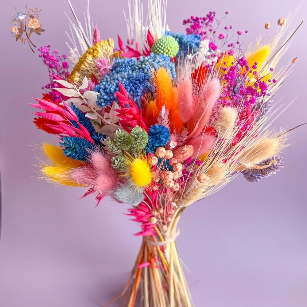 Ramo de boda de flores secas c - Dried Flower Bunch reseña y precio