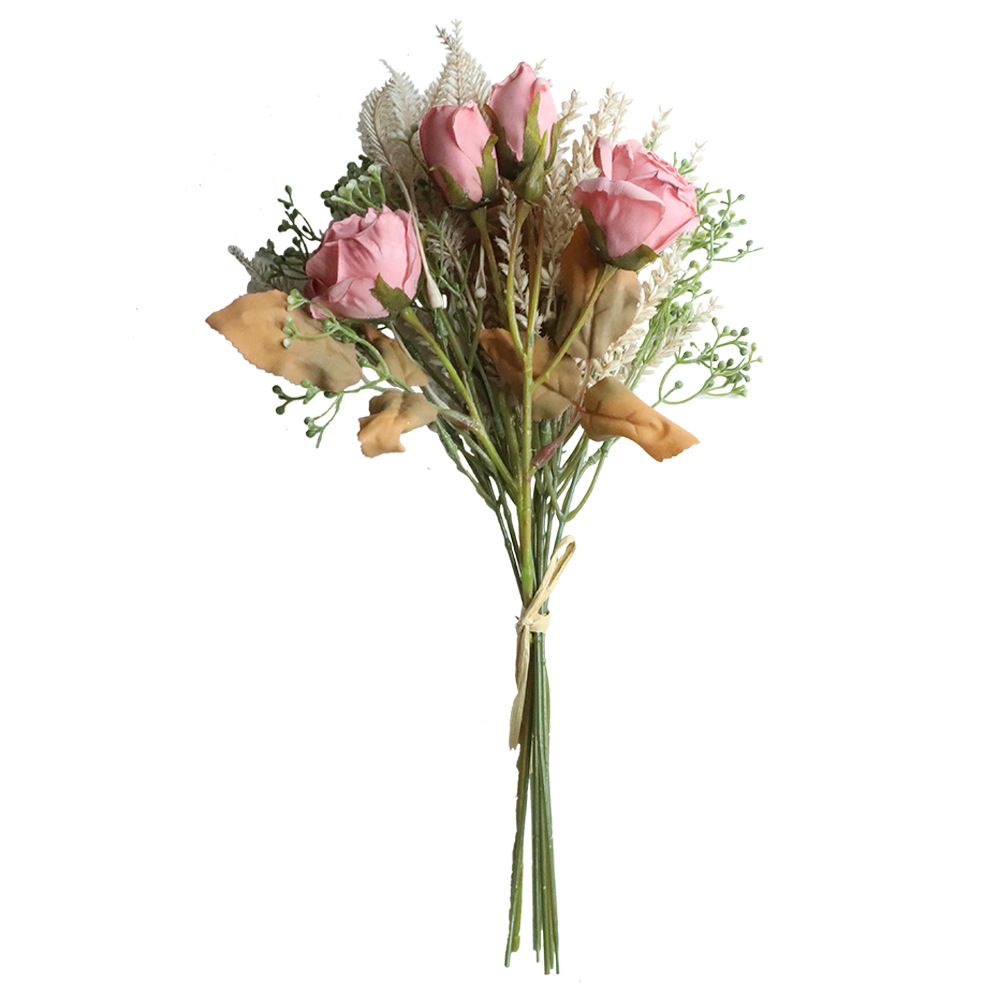 Flor Artificial rosa de 40cm p - Dried Flower Bunch reseña y precio